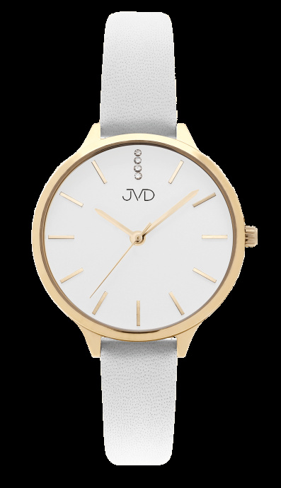 Dámské hodinky Q JVD JZ201.9 IPRose bílé