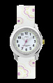 Dívčí hodinky Q JVD J7171.1 kytky bílé