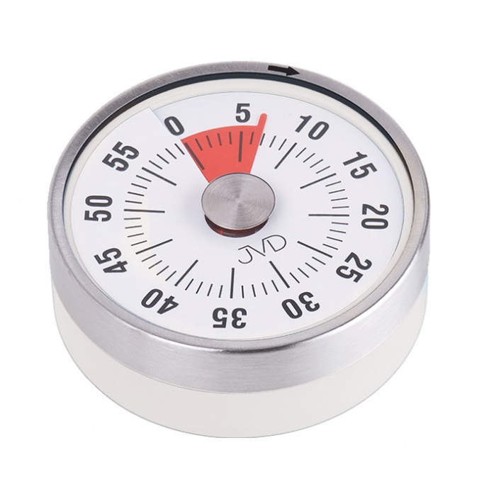 Minutka mechanická JVD DM77.4 bílá