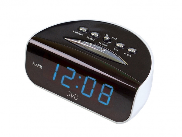 Síťový budík JVD SB1709.2 modrá čísla