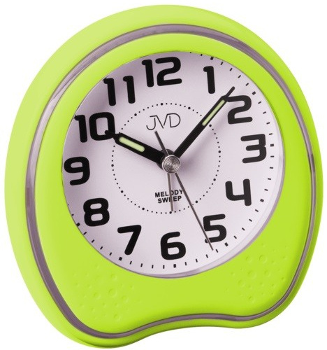 Budík Q JVD SRP130.6 plastový zelený
