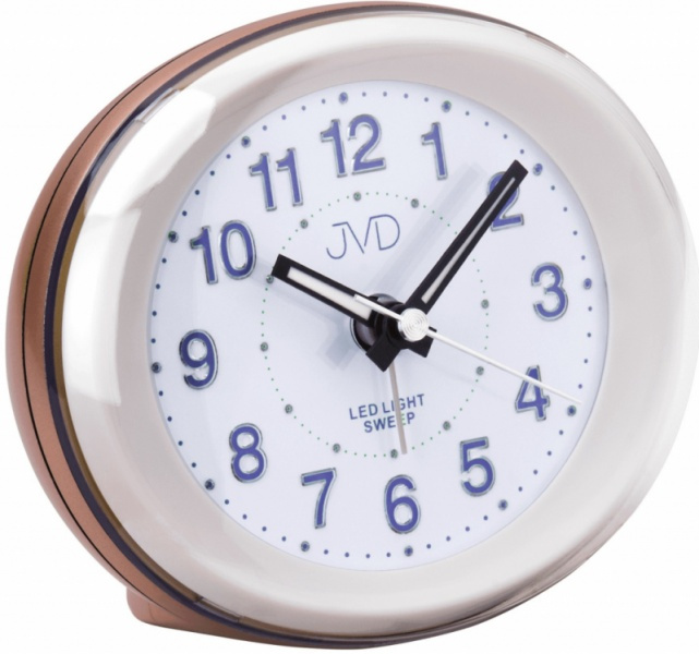 Budík Q JVD SRP810.15 plastový pudrový