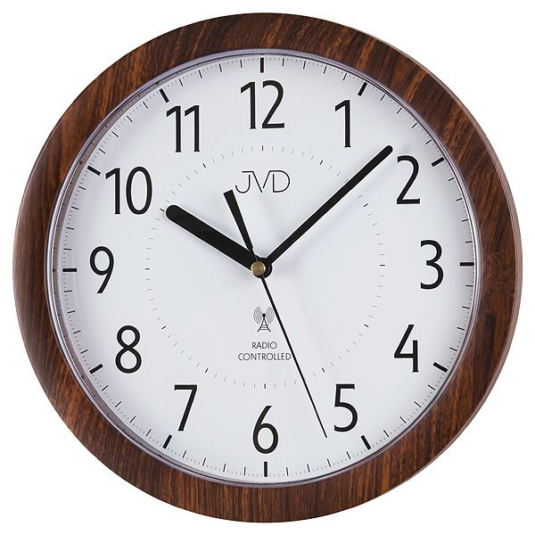 Nástěnné hodiny Q JVD RH612.9 RC imitace dřeva