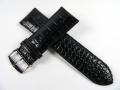 Řemínek černý vzor krokodýl 30mm ROCHET 5793001