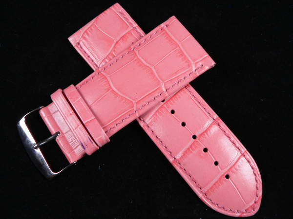 Řemínek růžový krokodýl 26mm CONDOR 521R.14.26