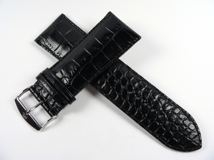 Řemínek černý krokodýl 26mm ROCHET 5792601