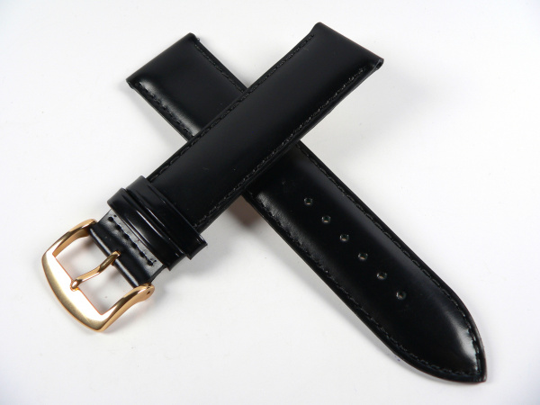 Řemínek černý teletina 22mm ROCHET BIOCONFORT 5030801
