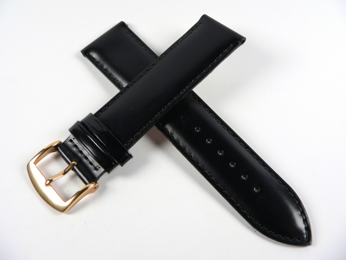 Řemínek černý teletina 22mm ROCHET BIOCONFORT 5030801