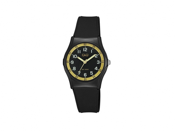 Dámské hodinky Q Q&Q VQ04J012Y 10bar černé plast