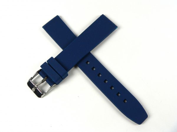 Řemínek silikon 18mm modrý IBERICA 506002