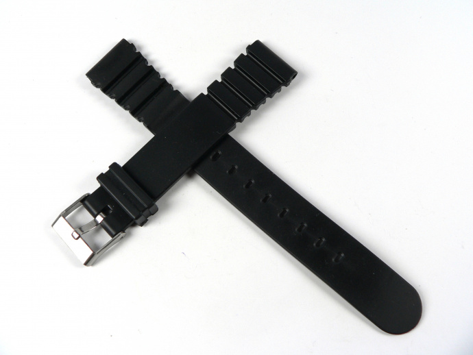 Řemínek černý kaučuk 18mm COUSINS S2864M