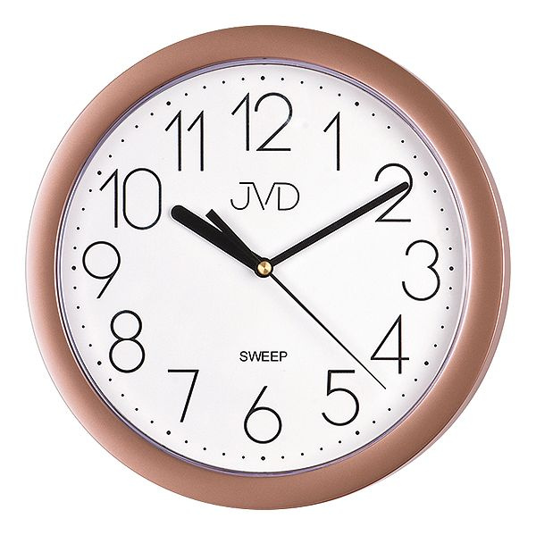 Nástěnné hodiny Q JVD HP612.24 plastové lososové
