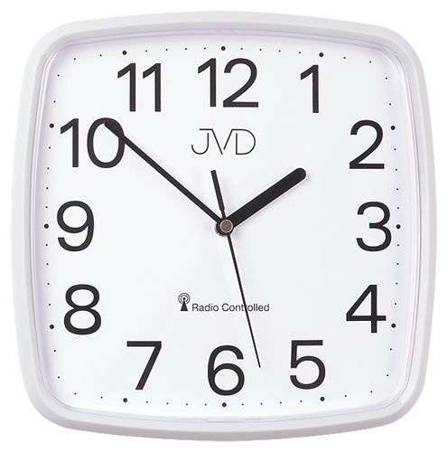Nástěnné hodiny Q JVD RH616.1 RC plastové bílé