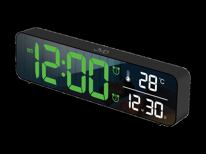 Budík síťový JVD SB203.2 digitální zelená čísla