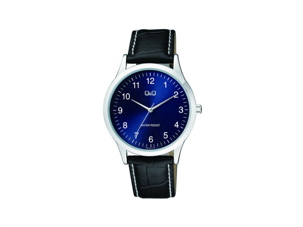 Pánské hodinky Q Q&Q C08A-012PY chrom, modrý číselník