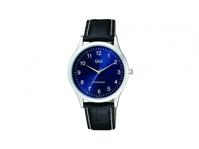 Pánské hodinky Q Q&Q C08A-012PY chrom, modrý číselník