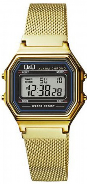 Dámské hodinky Q Q&Q M173J027Y  zlacené digitální,