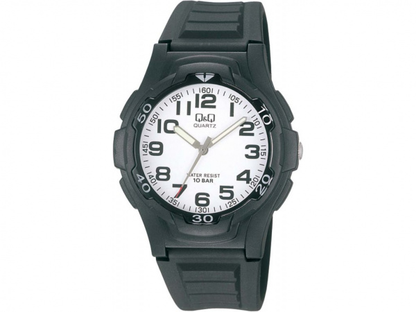 Pánské hodinky Q Q&Q VP84J001Y plastové, bílý číselník