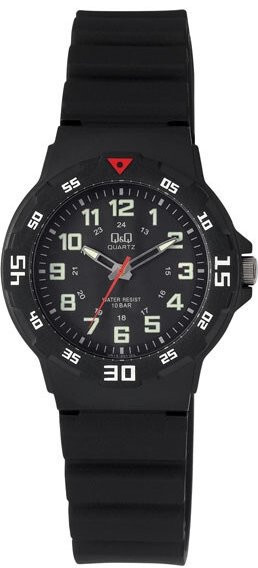 Dámské hodinky Q Q&Q VR19J001Y plastové, černý číselník