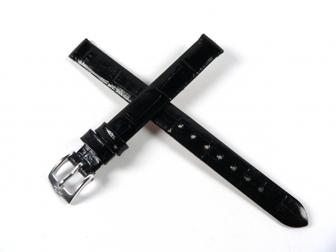 Řemínek černý aligátor 10mm ROCHET 6590201