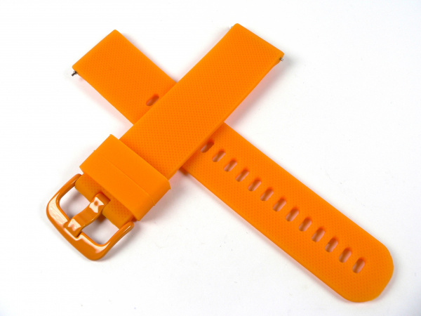 Řemínek silikon oranžový 20mm DILOY SBR42.12.20