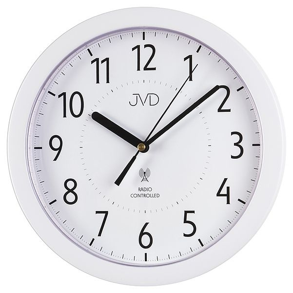 Nástěnné hodiny Q JVD RH612.13 RC plastové bílé