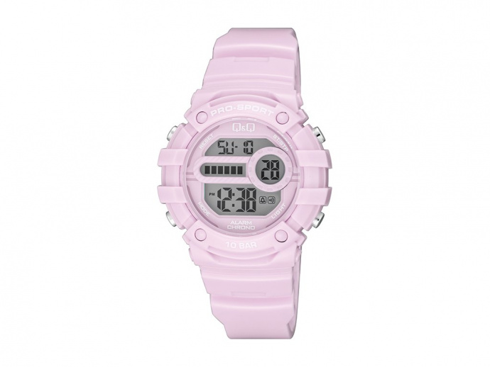 Dámské hodinky Q Q&Q G15A-003VY digitální růžové
