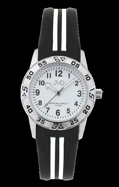 Chlapecké hodinky Q JVD J7187.3 bílo-černé 10atm