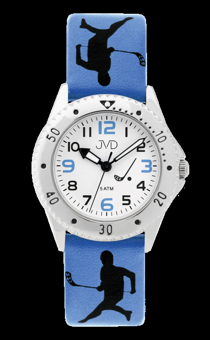 Chlapecké hodinky Q JVD J7209.2 florbal modré