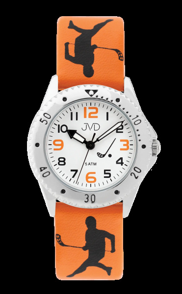 Dětské hodinky Q JVD J7209.3 florbal oranžové