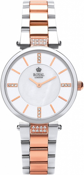 Dámské hodinky Q ROYAL LONDON bicolor