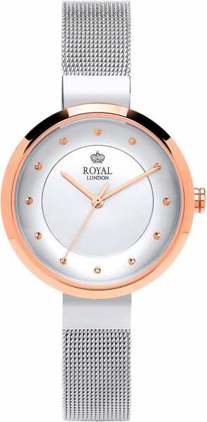 Dámské hodinky Q ROYAL LONDON 21376-11 bicolor