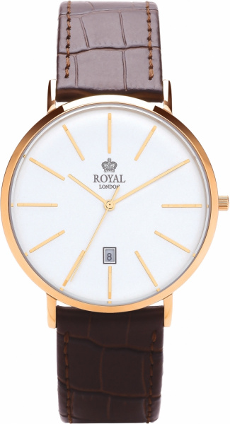 Pánské hodinky Q ROYAL LONDON 41297-02 PVD zlacení