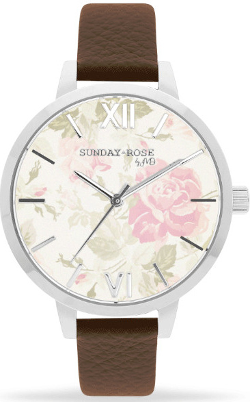 Dámské hodinky Q SUNDAY ROSE Vintage Flowers SUN-A01