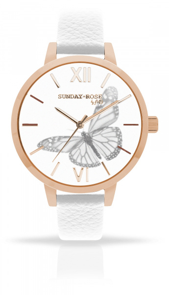 Dámské hodinky Q SUNDAY ROSE Butterfly Sense SUN-A04