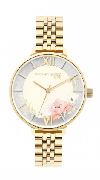 Dámské hodinky Q SUNDAY ROSE Tea Rose SUN-S14