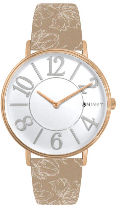 Dámské hodinky Q MINET Paris růžové PVD MWL5054