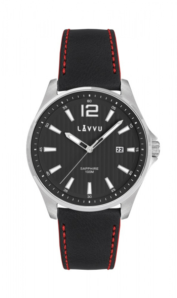 Pánské hodinky Q LAVVU nerezové 10atm safír LWM0165