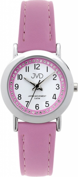 Dětské hodinky Q JVD J7179.5 růžový zirkony