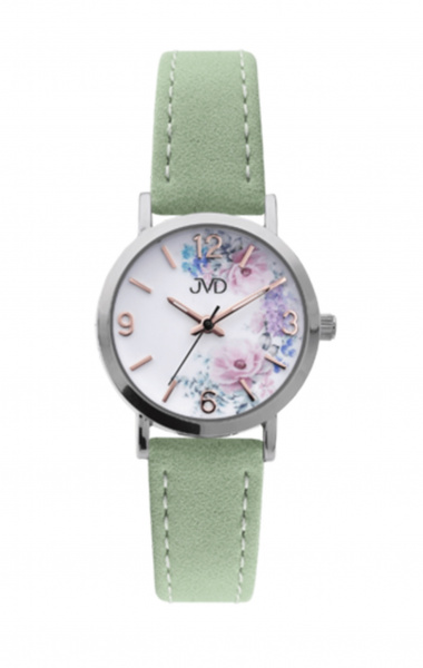Dámské hodinky Q JVD zelený řemínek J7184.9