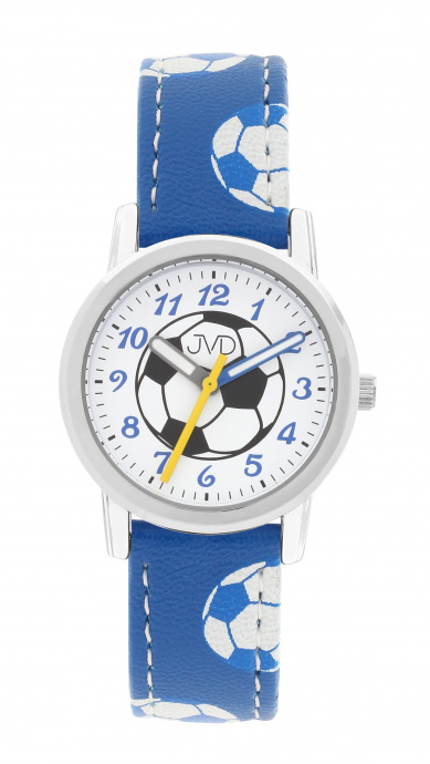 Dětské hodinky Q JVD fotbal světle modré J7202.2