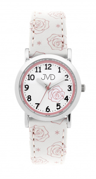 Dětské hodinky Q JVD růže bílé J7205.1