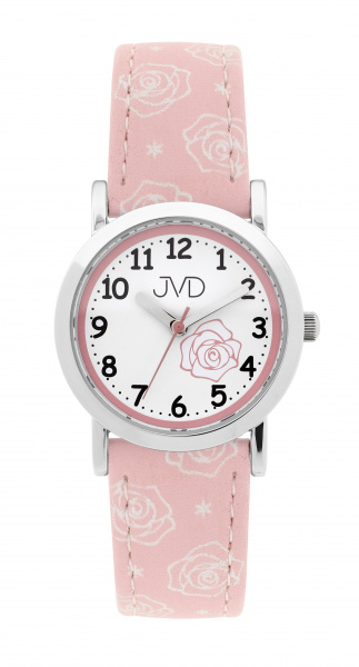 Dětské hodinky Q JVD růže růžové J7205.3