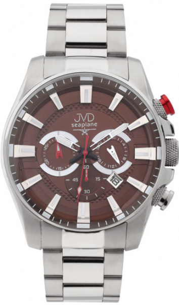 Pánské hodinky Q JVD stopky nerezové 10atm JE1004.1