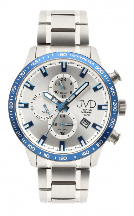 Pánské hodinky Q JVD multifunkce titan JE2003.3