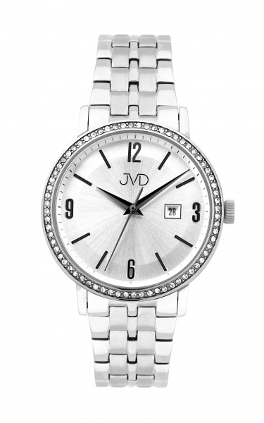 Dámské hodinky Q JVD nerezové zirkony JE402.1