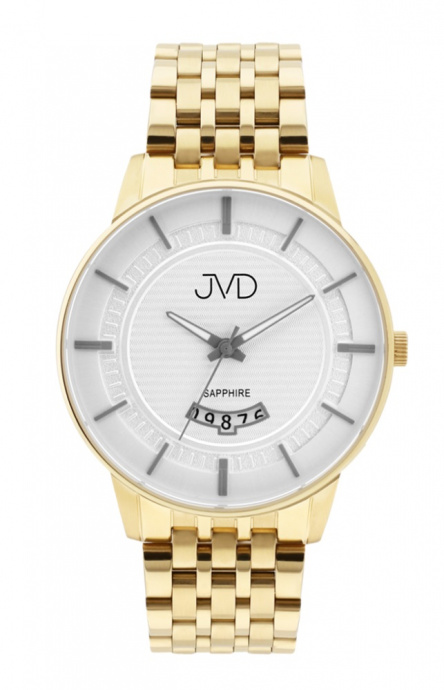 Pánské hodinky Q JVD nerez IPGold 5atm JE613.2