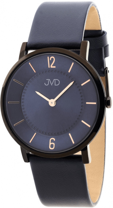 Pánské hodinky Q JVD nerez IPBlack modré JZ8002.2