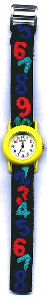 Dětské hodinky OLYMPIA žluté,čísla 42006
