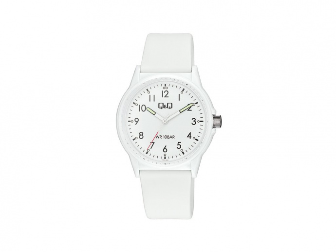 Dámské hodinky Q Q&Q plastové bílé V00A-001VY